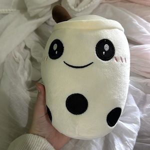Boba stuffed animal. Like new. Beige/white kawaii